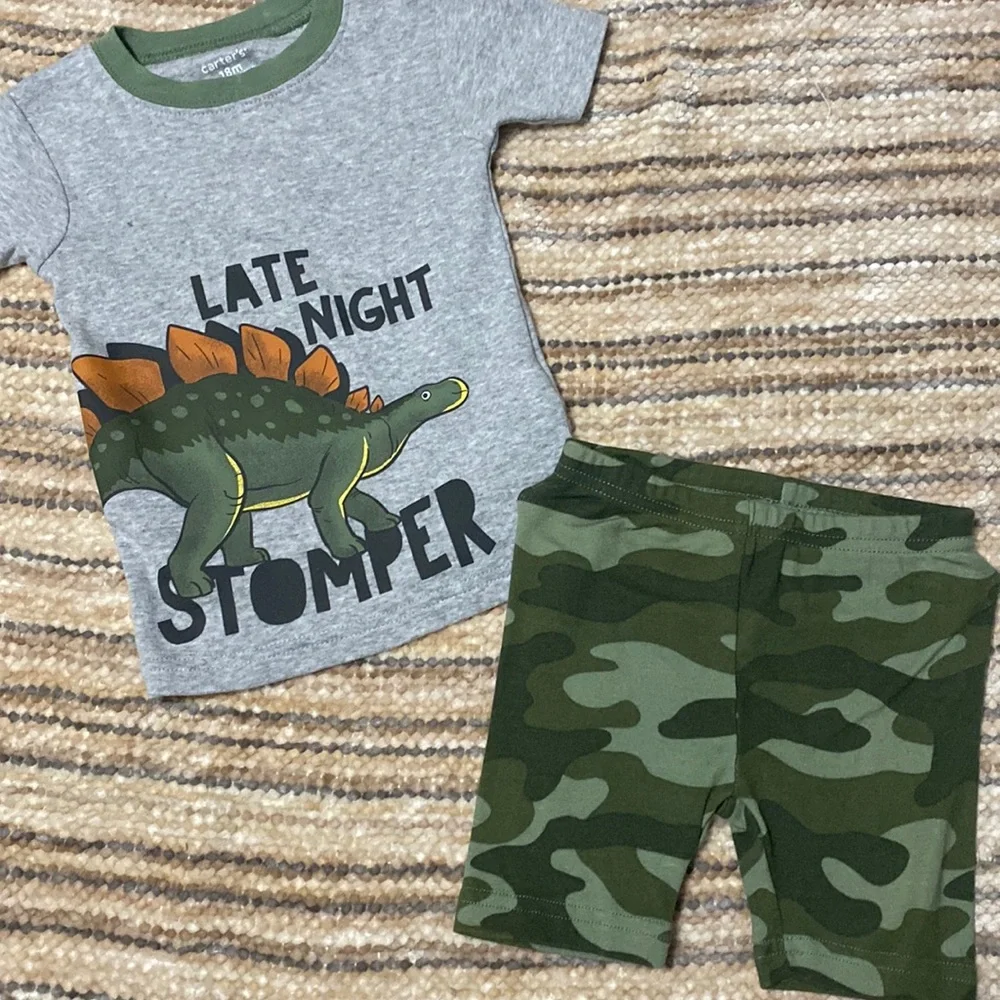 Carters Toddler Boy Matching Snug Fit Pajamas Sleepwear Set Lot 3 Pack